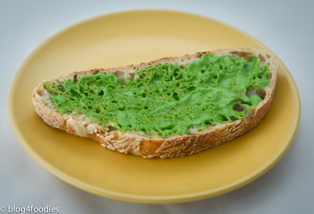 7 - pea butter on bread