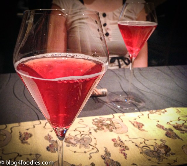 Sparkling tea for the appetizers