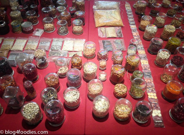 Beans on display at restaurant Fronton.