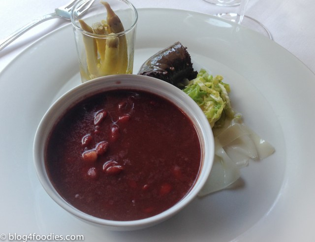 The traditional Tolosa black beans