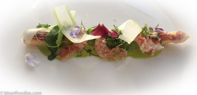 White Asparagus | Flat Shrimp | Cress