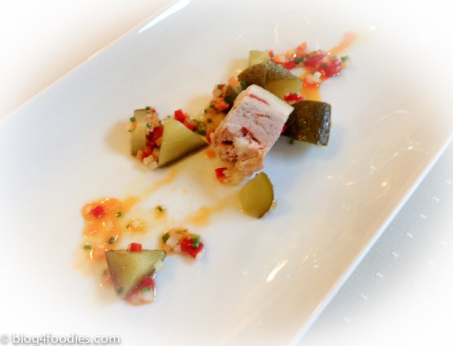 Presskopf with homemade pickled cucumber