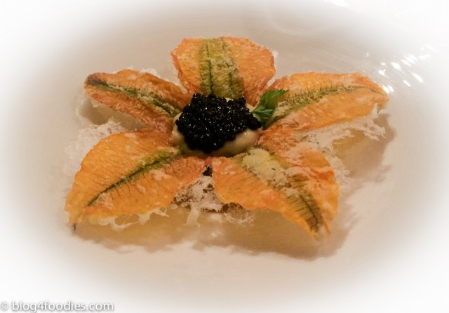 Deep-fried zucchini flower