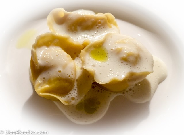 Fresh salt cod ravioli
