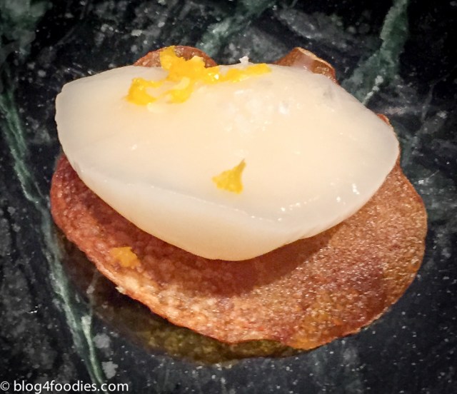 Potato. Butter. Scallop. Yuzu.