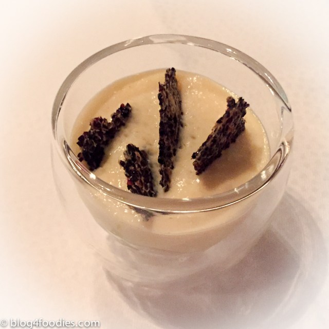 Yellow fin mackerel, guacamole, smoked corn foam & black quinoa: