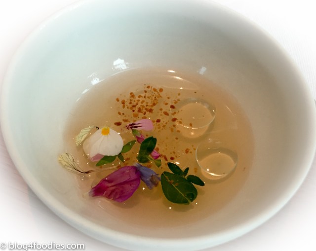 Tomato Water, Ham Fat & Aromatic Herbs