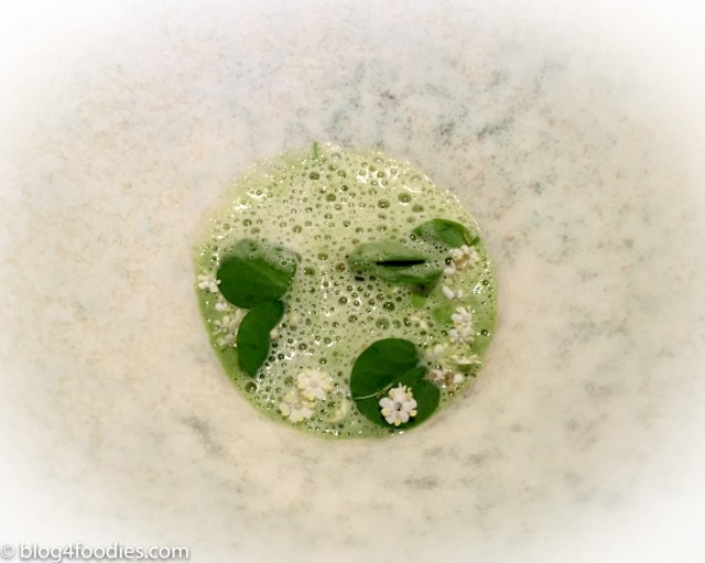 Creamy Summer Vegetables with Oyster, Peas & Pickled Elderflowers