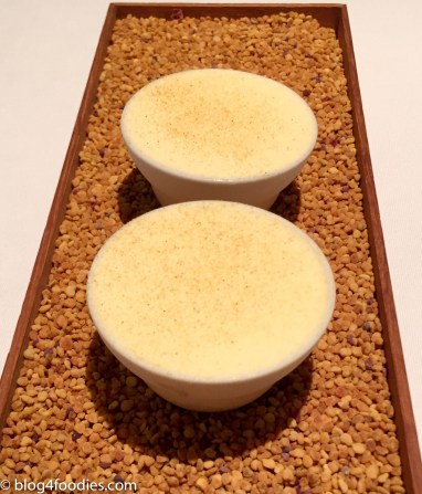 Ice Cream from Beeswax, Pollen & Honey with Cloudberries