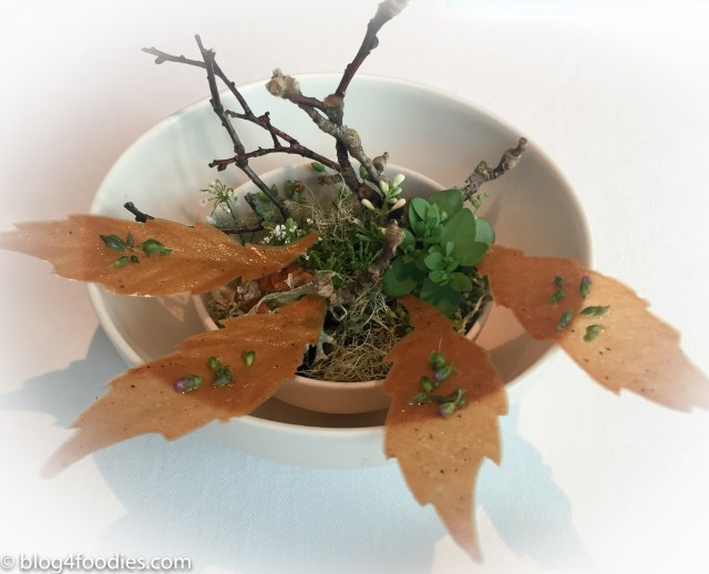 Jerusalem Artichoke Leaves, Walnut Oil & Rye Vinegar