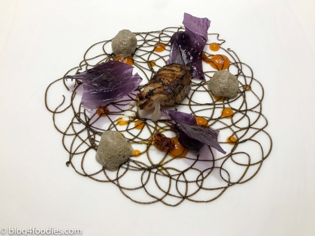 Roasted skate with world peppers