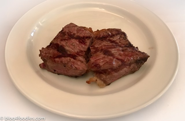 One of two parts of the T-Bone steak